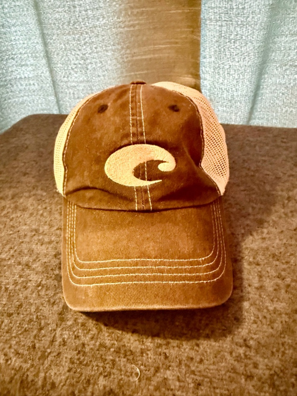 Costa Black and Cream Mesh Trucker Hat